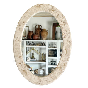 Oval Marble Wall Miror