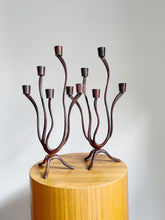 Load image into Gallery viewer, Mid Century Modern Brutalist Candlestick Holders
