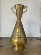 Load image into Gallery viewer, Large Brass Floor Vase
