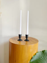 Load image into Gallery viewer, Mid Century Modern Metal Lenox Candlestick Holders
