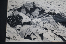 Load image into Gallery viewer, New England Coastal Ink Drawing circa 1981
