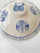 Load image into Gallery viewer, Ceramic Crane Motif Lidded Bowl
