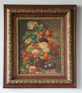 Framed Vintage Floral Print