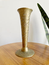 Load image into Gallery viewer, Etched Brass Vase
