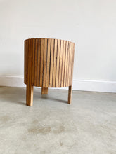 Load image into Gallery viewer, Handmade Mid Century Modern Slatted Planter
