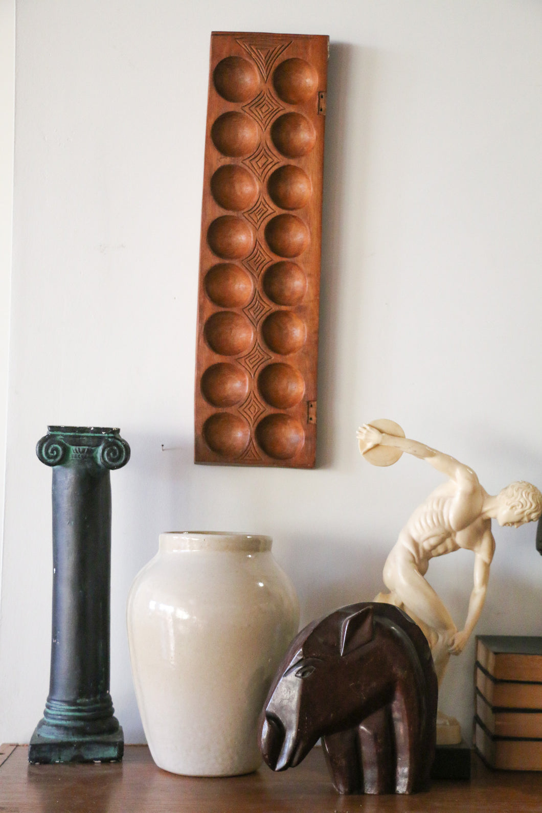 Carved Teak Wall Panel