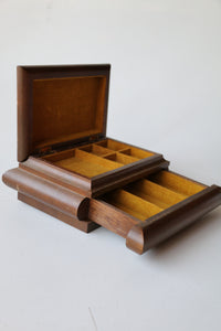 Vintage Mele Designs Wooden Jewelry Box