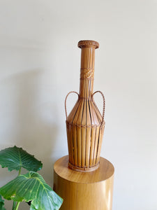 Rattan Floor Vase