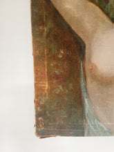 Load image into Gallery viewer, Antique Nude Portrait on Canvas
