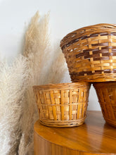 Load image into Gallery viewer, Set of Three Woven Planter Baskets
