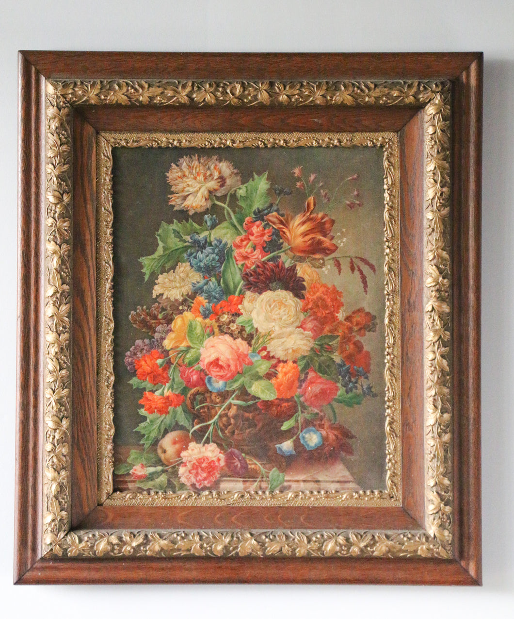 Framed Vintage Floral Print