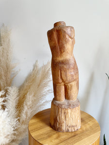 Female Form Wooden Sculpture