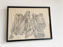 Load image into Gallery viewer, Framed Owl Drawing dated 1972
