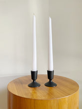 Load image into Gallery viewer, Mid Century Modern Metal Lenox Candlestick Holders
