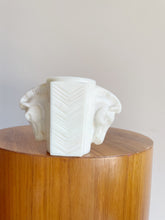 Load image into Gallery viewer, Vintage Milk Glass MacBeth Evans Double Horse Head Vase
