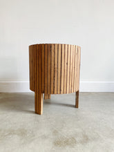 Load image into Gallery viewer, Handmade Mid Century Modern Slatted Planter
