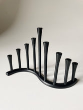 Load image into Gallery viewer, Wavy MCM Menorah  Candelabra
