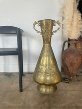 Load image into Gallery viewer, Large Brass Floor Vase
