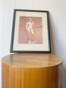 Framed Photograph of Statue of David