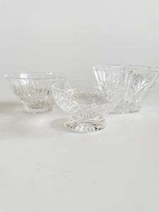 Trio of Crystal Bowls