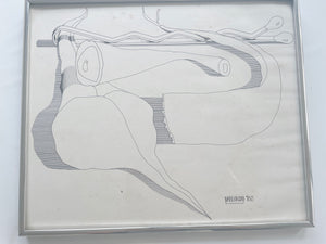 Vintage Ink Drawing VABLONSKY"83