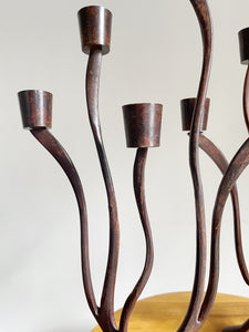 Mid Century Modern Brutalist Candlestick Holders