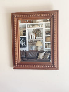 Vintage Wooden Wall Mirror