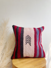 Load image into Gallery viewer, Wool Kilim Rug Pillow 16in x16in
