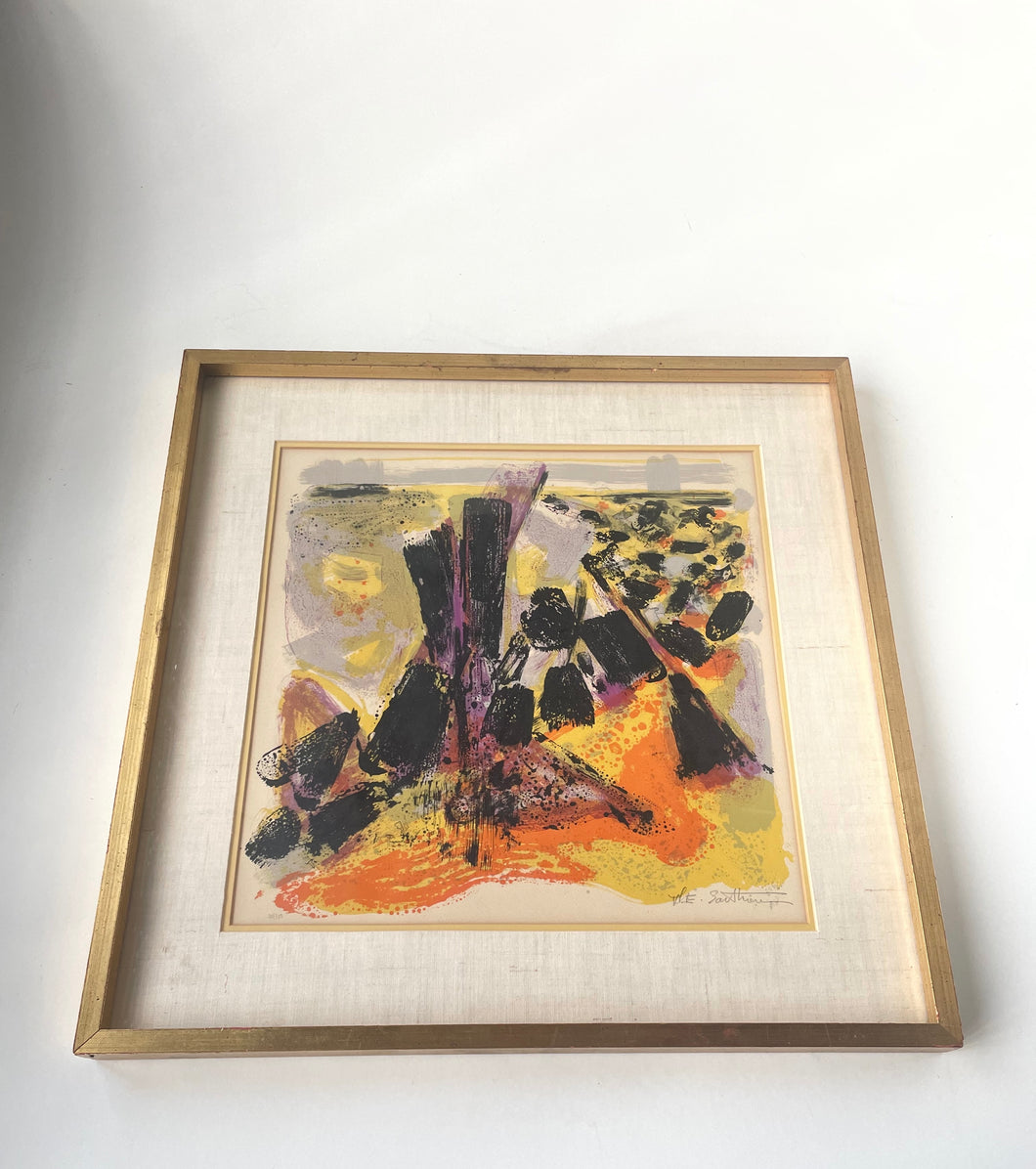 Framed Abstract Limited Edition Signed Print