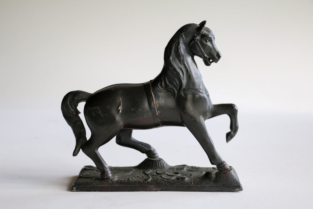 Antique Spelter Horse French

Clock Topper, c. late 1800's - early 1900's