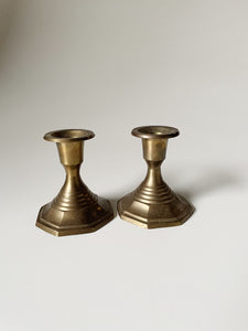 Pair of Brass Candlestick Holders