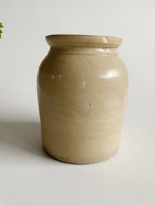 Antique Ivory Stoneware Vase