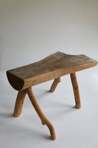 Free Form Slab Top Primitive  Stool