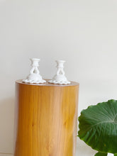 Load image into Gallery viewer, Milk Glass Candle Stick Holders
