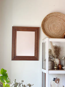 Vintage Wooden Wall Mirror