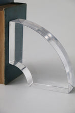 Load image into Gallery viewer, Curved Astronte Lucite Bookends by Ritts Co. Of Los Angeles
