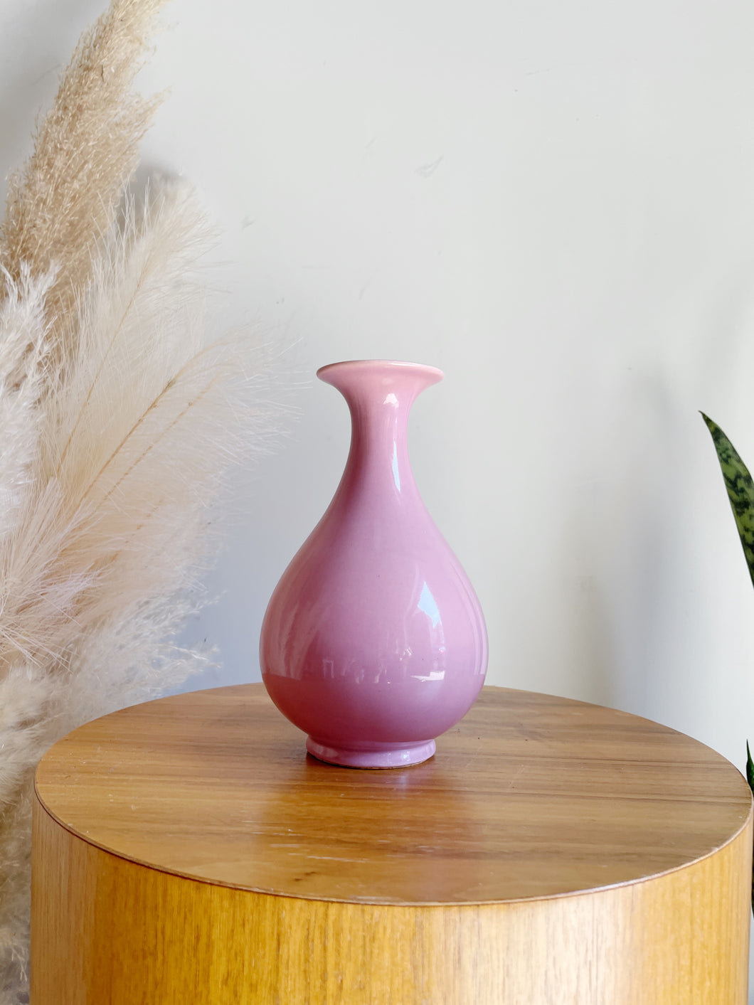 Pink Mid Century Modern Hyalyn Vintage Ceramic Vase