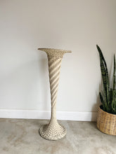 Load image into Gallery viewer, Antique Handmade Woven Floor Vase
