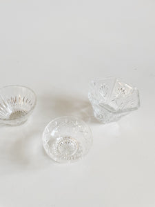 Trio of Crystal Bowls