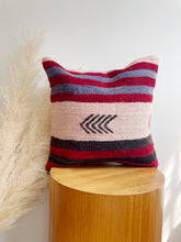 Load image into Gallery viewer, Wool Kilim Rug Pillow 16in x16in
