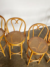 Load image into Gallery viewer, Thonet 1950s Rattan Bar Stools witch Cane Seats
