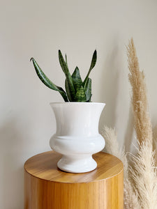 White Resin Planter