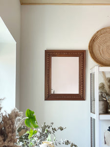 Vintage Wooden Wall Mirror