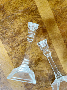 Crystal Candle Stick Pair