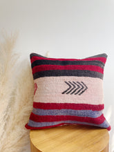 Load image into Gallery viewer, Wool Kilim Rug Pillow 16in x16in
