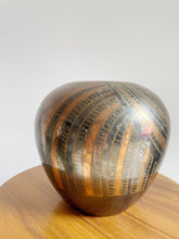 Load image into Gallery viewer, Large Art Deco Brass &amp; Copper Vase
