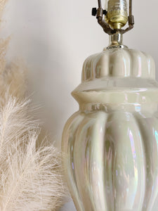 Iridescent Ginger Jar Table Lamp