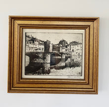 Load image into Gallery viewer, Original 1923 Etching, Ponte Vecchio, Florence
