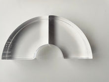 Load image into Gallery viewer, Curved Astronte Lucite Bookends by Ritts Co. Of Los Angeles
