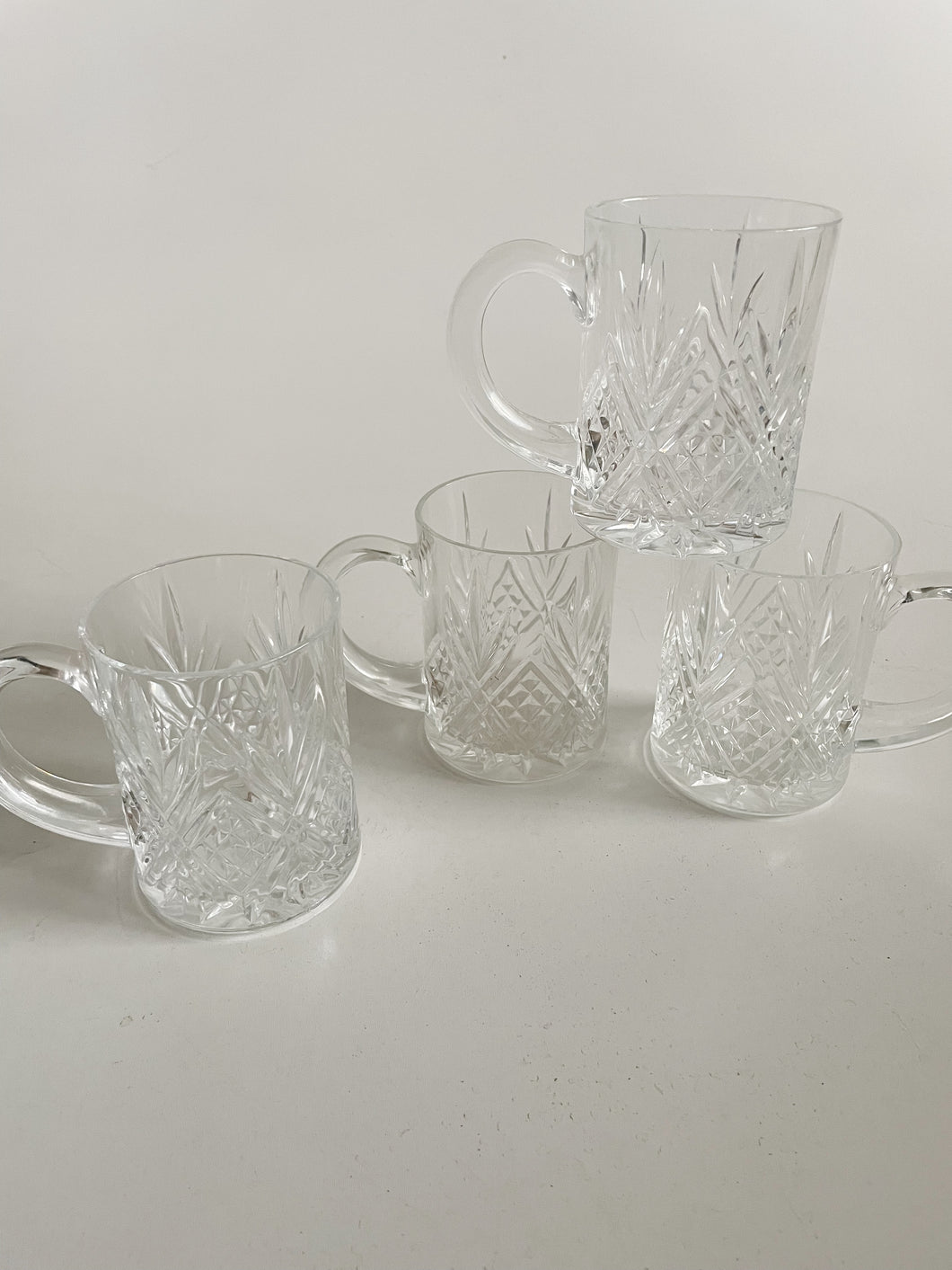 Set of Four Crystal Mugs